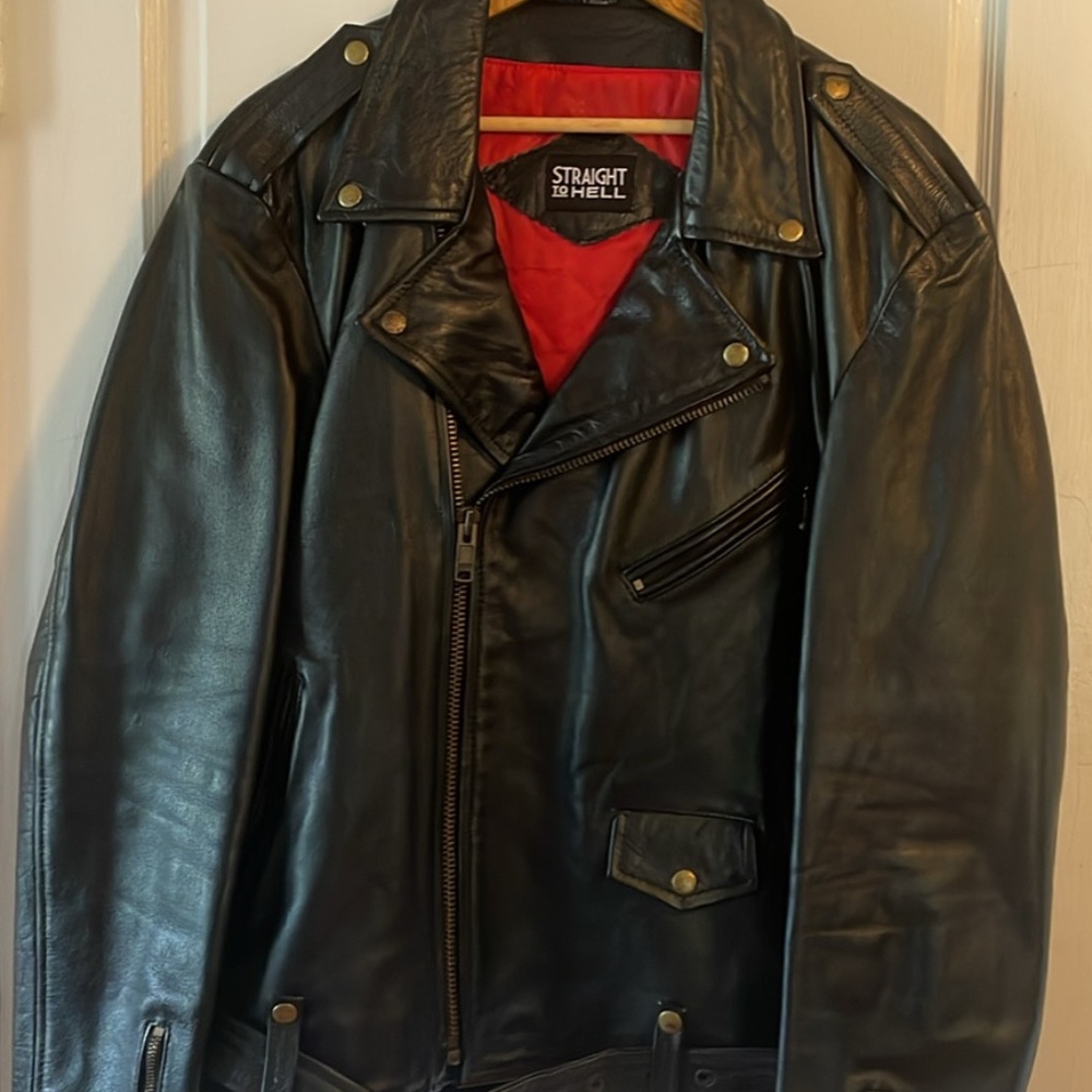 Leather Jacket - Straight To Hell - “Commando” Size 50 L